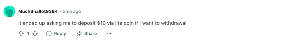 user feedback